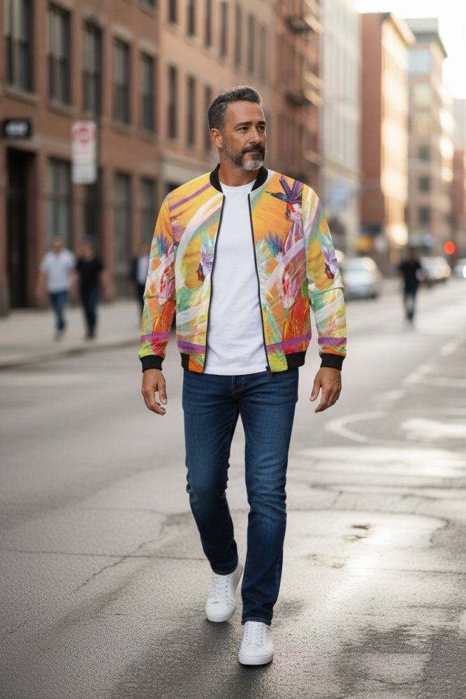 Rainbow Dance bomber jacket - Image 6