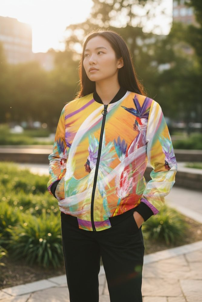 Rainbow Dance bomber jacket - Image 3